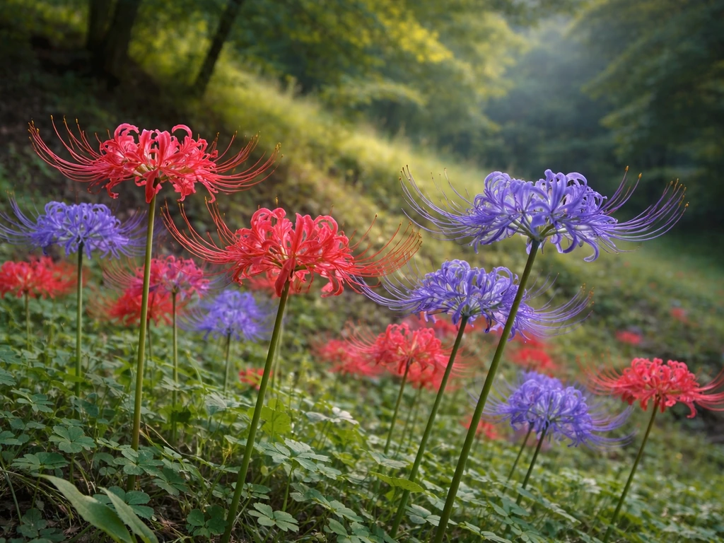 Where Do Spider Lilies Grow Blue and Red Locations